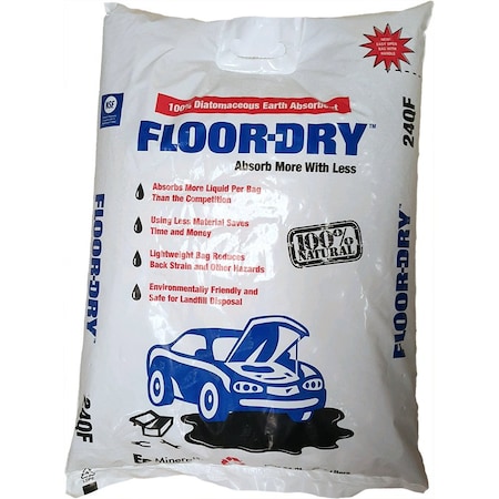 Ep Minerals Floor-Dry Loose Absorbent, Diatomaceous Earth, 25 Lb FD85-24QT